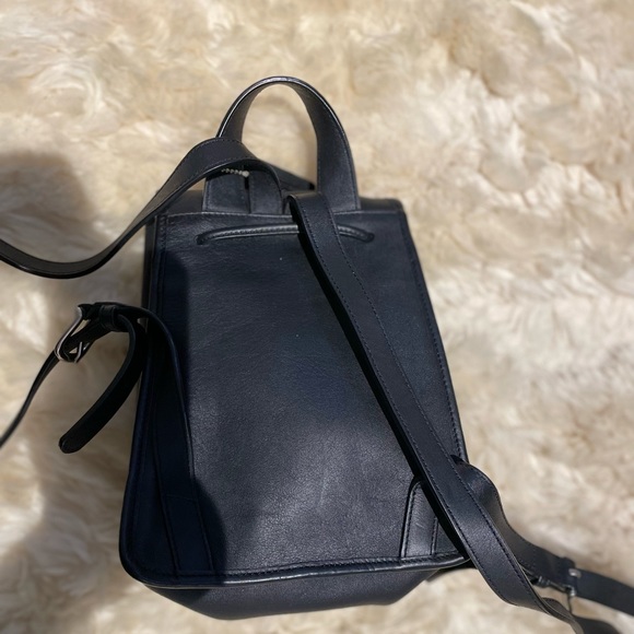 Vintage Coach 9960 Black Leather Day Pack Backpack - Picture 11 of 12